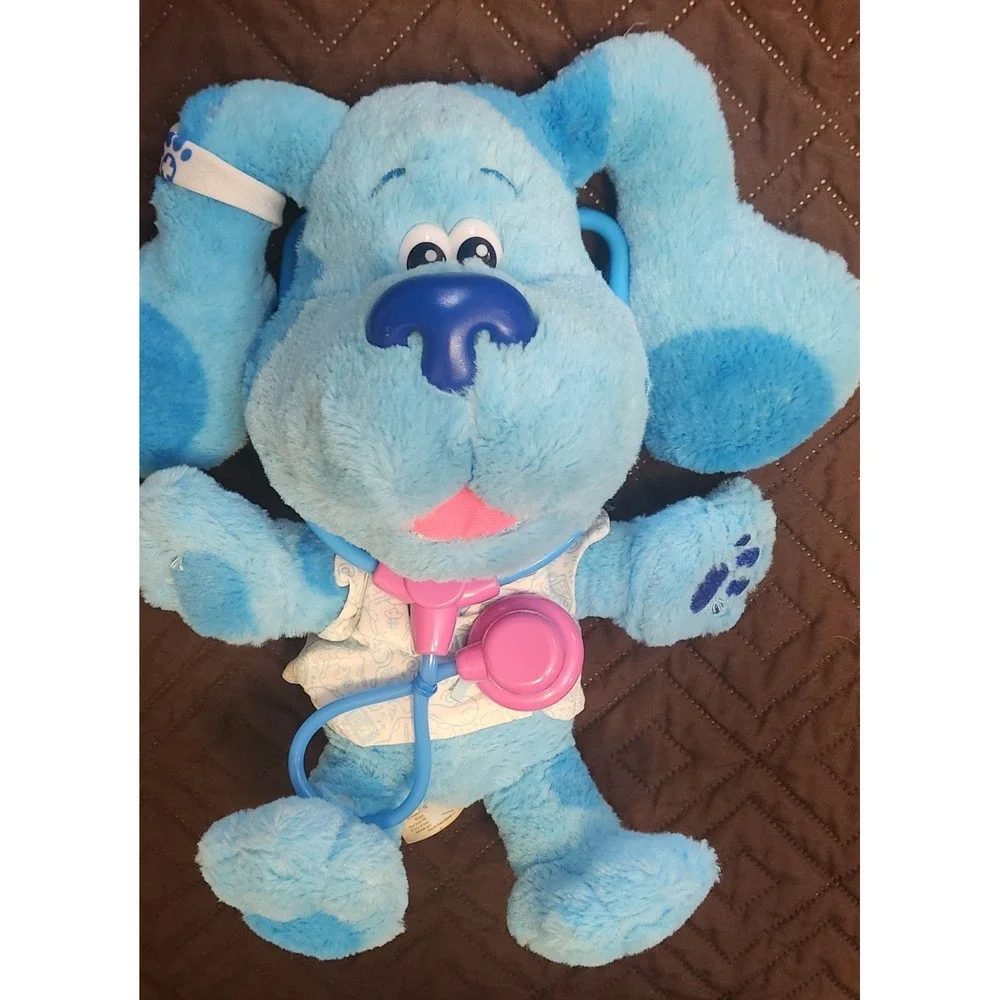 Blues Clues Tv Check-Up Talking Dog Sounds‎ Lights Interactive Plush Doctor Toy